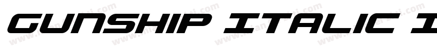 Gunship Italic Italic字体转换